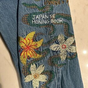 Scotch & Soda Amsterdam Embroidered Straight Leg Jeans – Japanese Inspired Denim